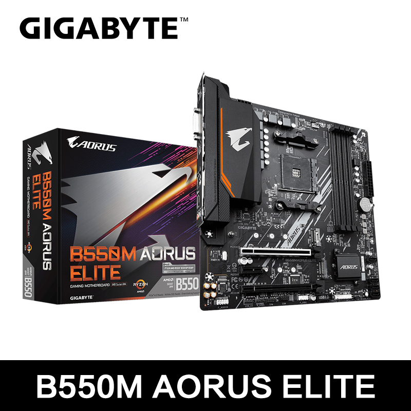 X870E Atx Motherboard - GIGABYTE ใหม่ B550M AORUS ELITE เมนบอร์ดไมโคร