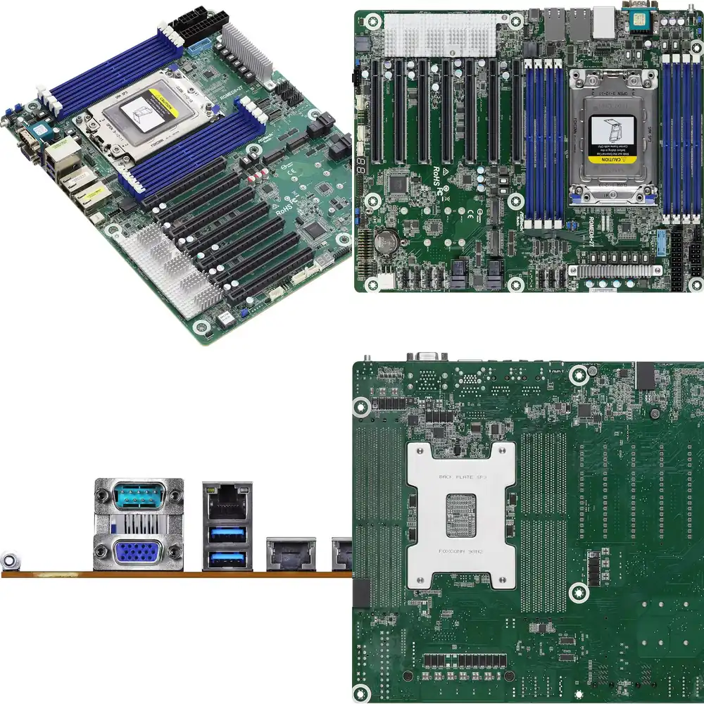 Dual Socket Sp3 Epyc Motherboard - เมนบอร์ดเซิร์ฟเวอร์ ASRock Rack ROMED8-2T รุ่นดั้งเดิมสำหรับ EPYC