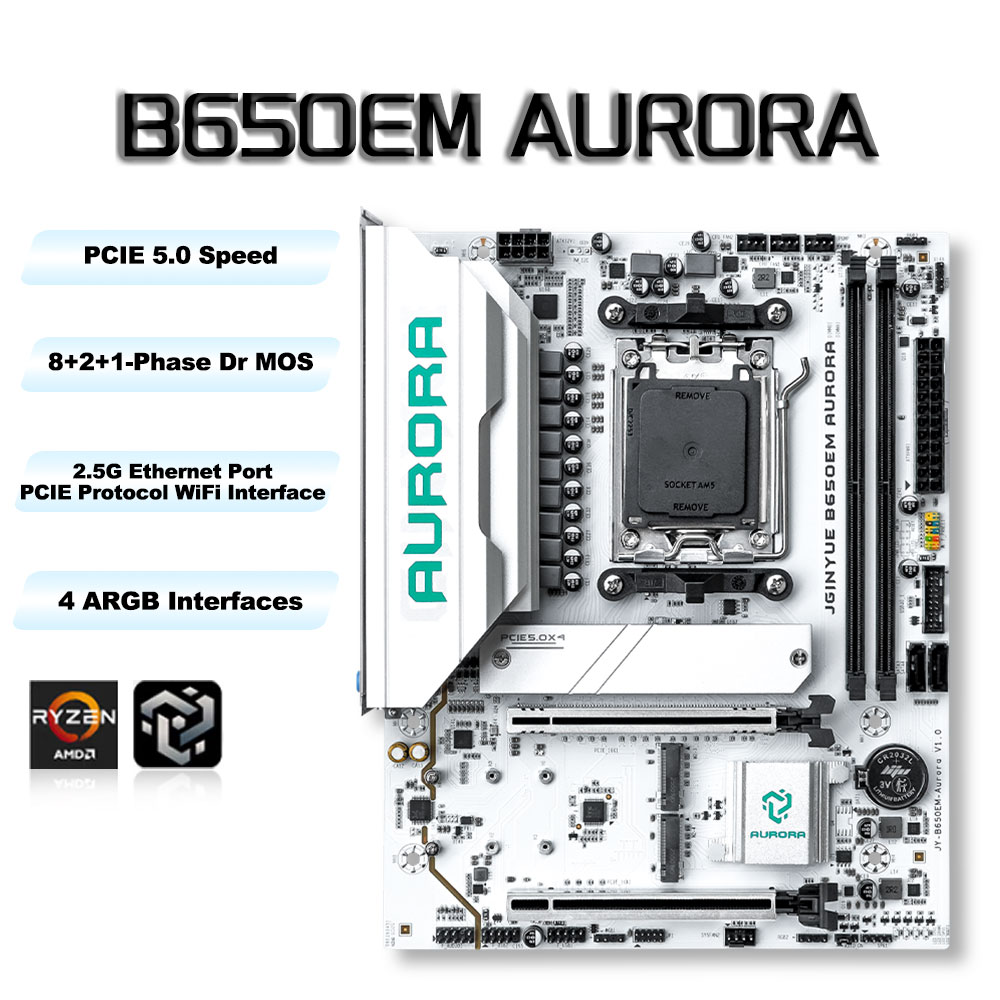 เมนบอร์ดเกมมิ่ง B650 MATX AMD  - Am5 Micro Atx Pcie 5.0 Motherboard บทวิจารณ์และราคา