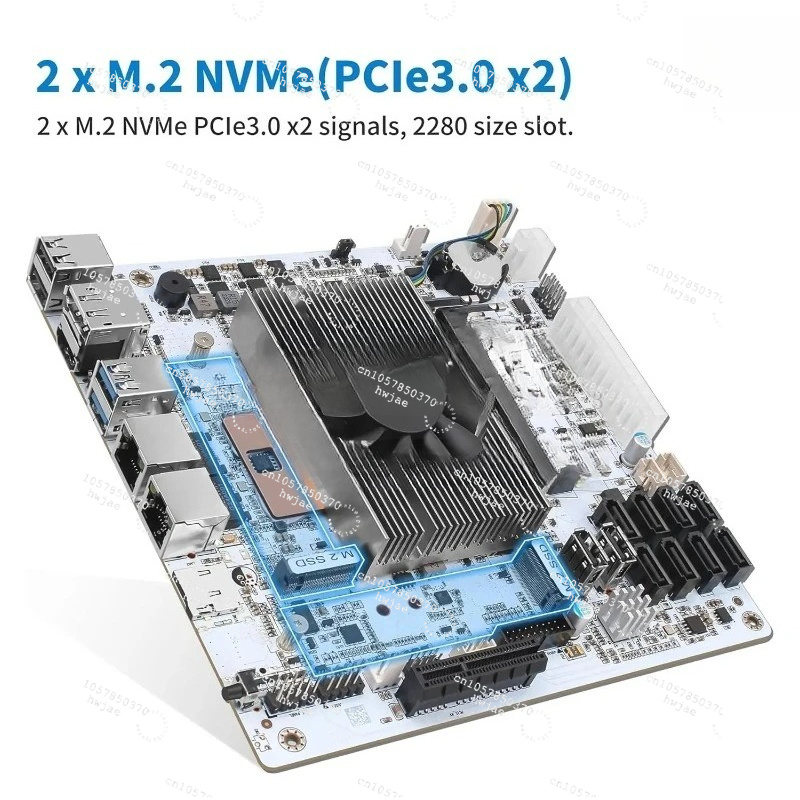 เมนบอร์ด Mini ITX สีขาว M11 NA - Mini Itx Dual 2.5G Nas Motherboard บทวิจารณ์และราคา