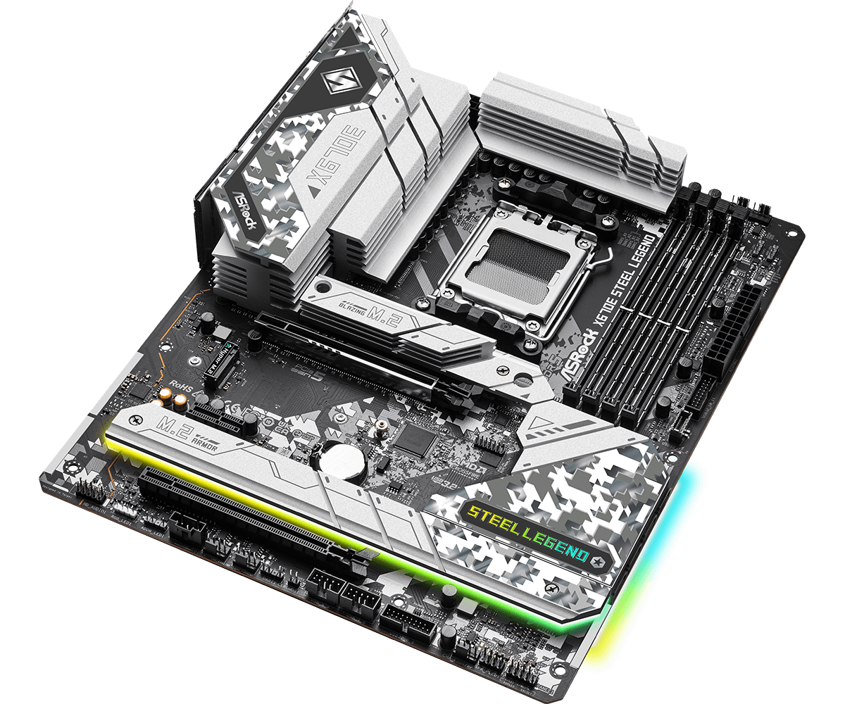 เมนบอร์ด ASROCK X670E STEEL LE - X870E Atx Motherboard บทวิจารณ์และราคา