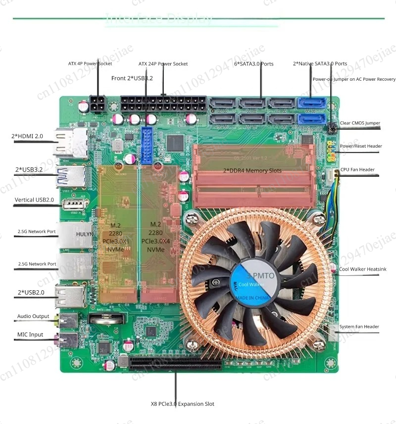 เมนบอร์ด SZBOX NAS - AMD Ryzen - Mini Itx Dual 2.5G Nas Motherboard บทวิจารณ์และราคา